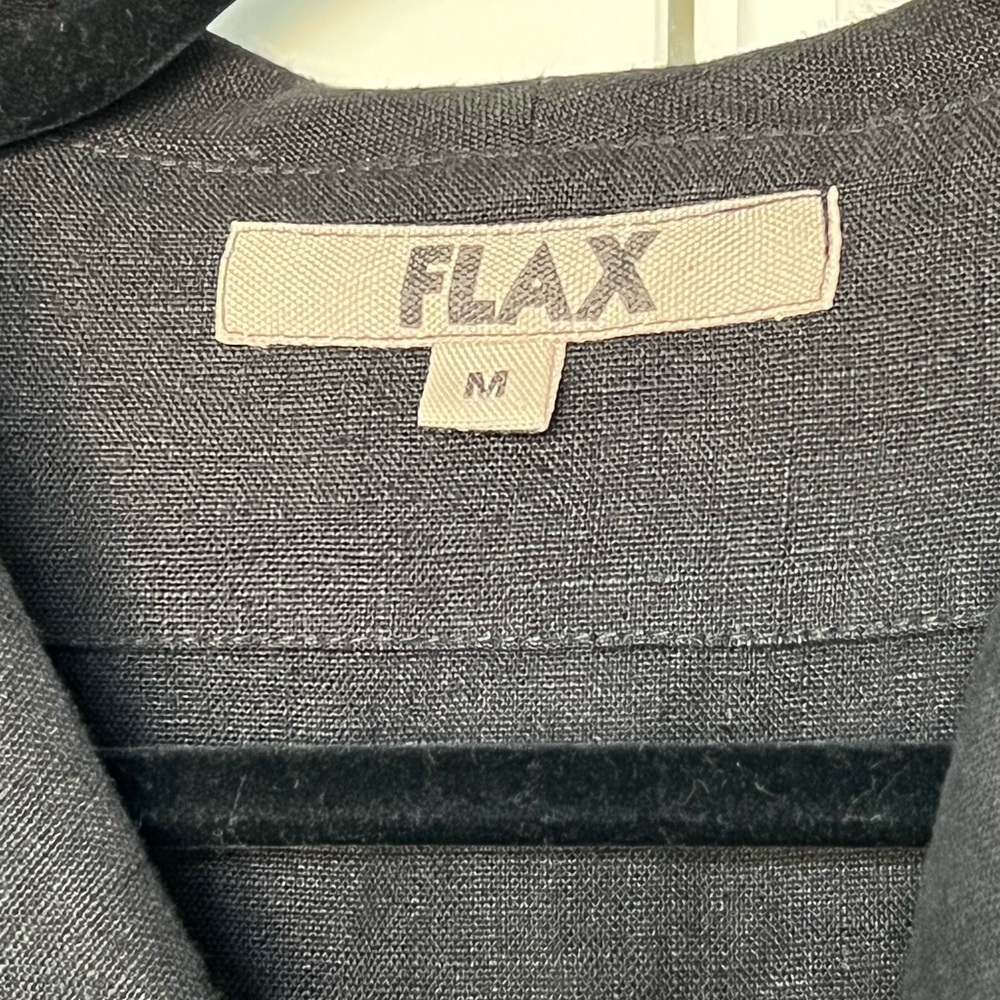 Flax Linen Lagenlook Boho Button Front Lightweigh… - image 6